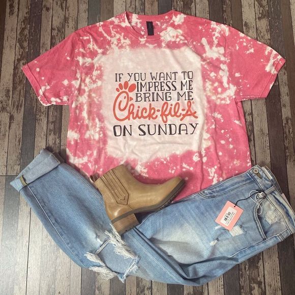 Sunday Chick-fil-A Bleached Tee - Picture 1 of 1